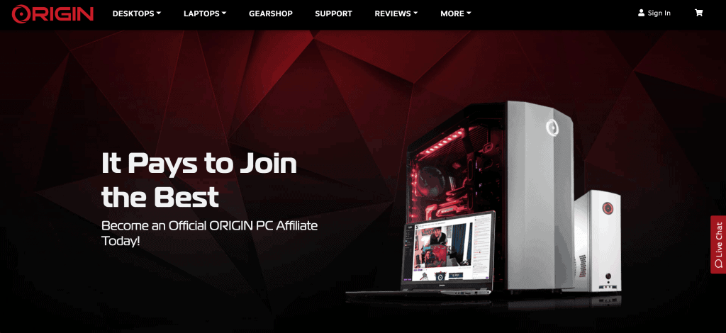 Origin PC Affiliate Program